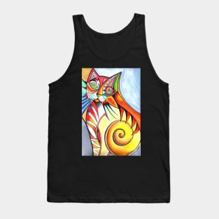 Abstract cat Tank Top